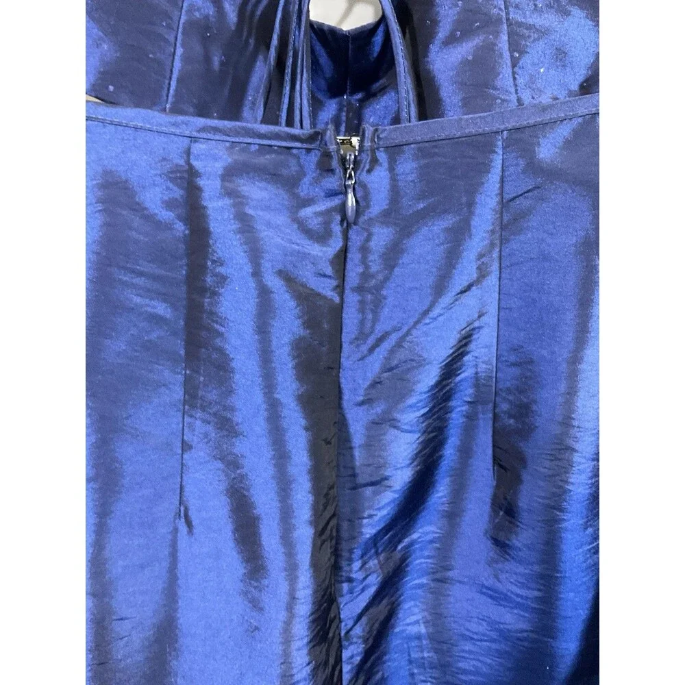 Zum Zum Niki Livas 2 Piece Prom Dress 2 Blue 90s Fairy Glitter Grunge Whimsigoth